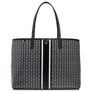 Tory Burch Gemini Black Link Tote